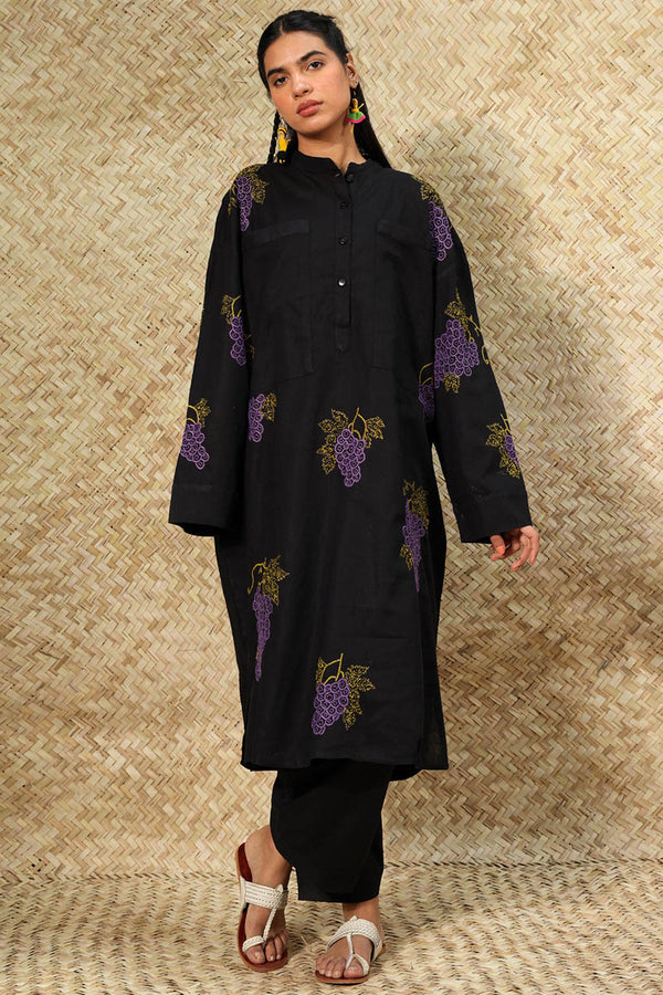 Embroidered Baddie Kurta