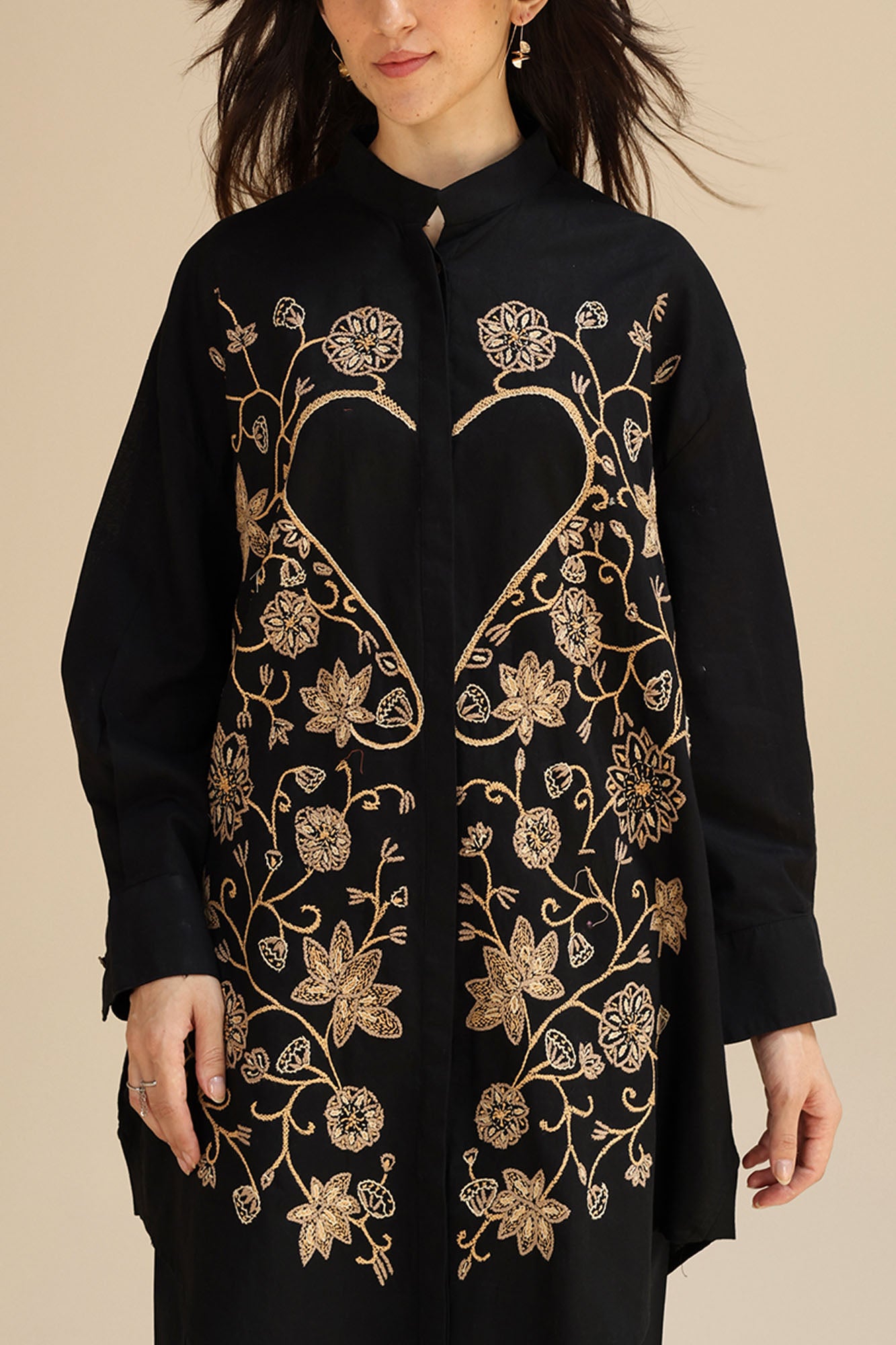 Heart loom Embroidered Top