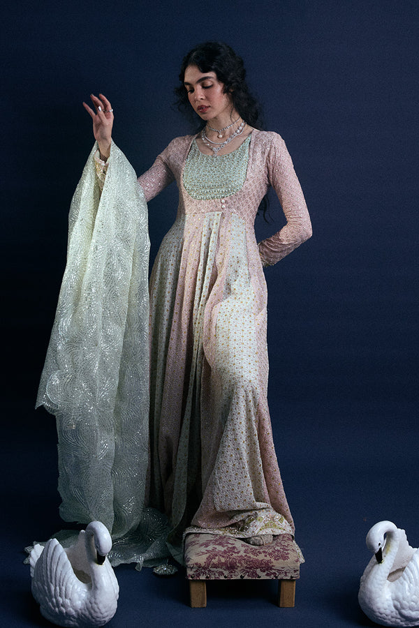 Zar-e-Nur Anarkali Set