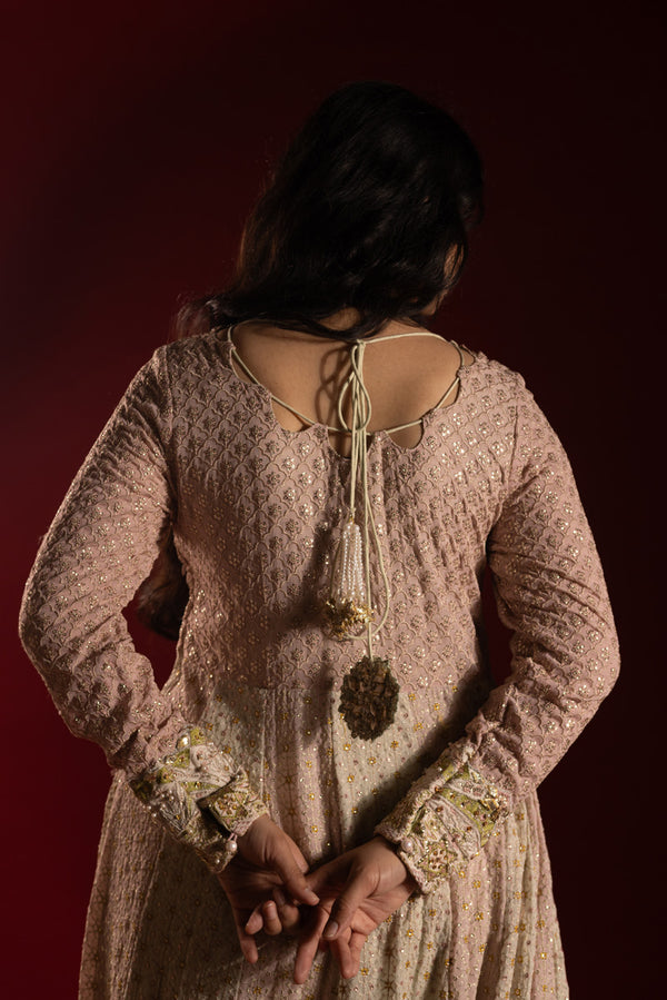 Zar-e-Nur Anarkali Set