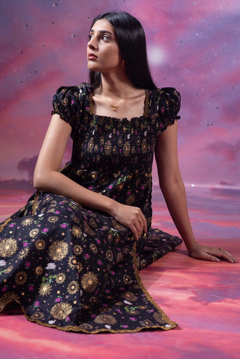 Raazi Ronak Smocked Dress