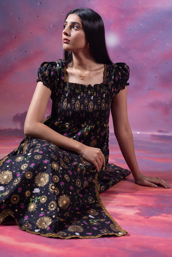 Raazi Ronak Smocked Dress