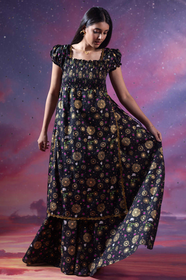 Raazi Ronak Smocked Dress