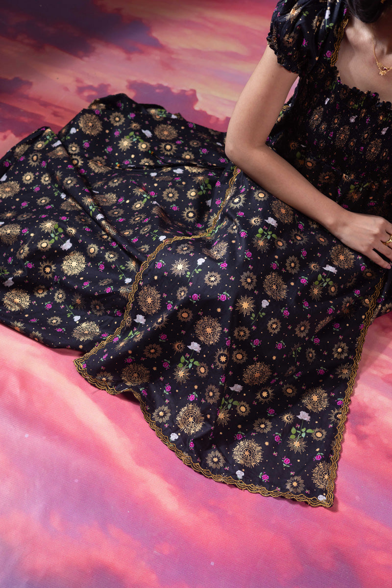 Raazi Ronak Smocked Dress