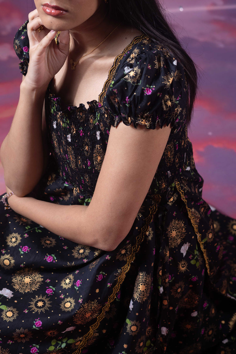 Raazi Ronak Smocked Dress