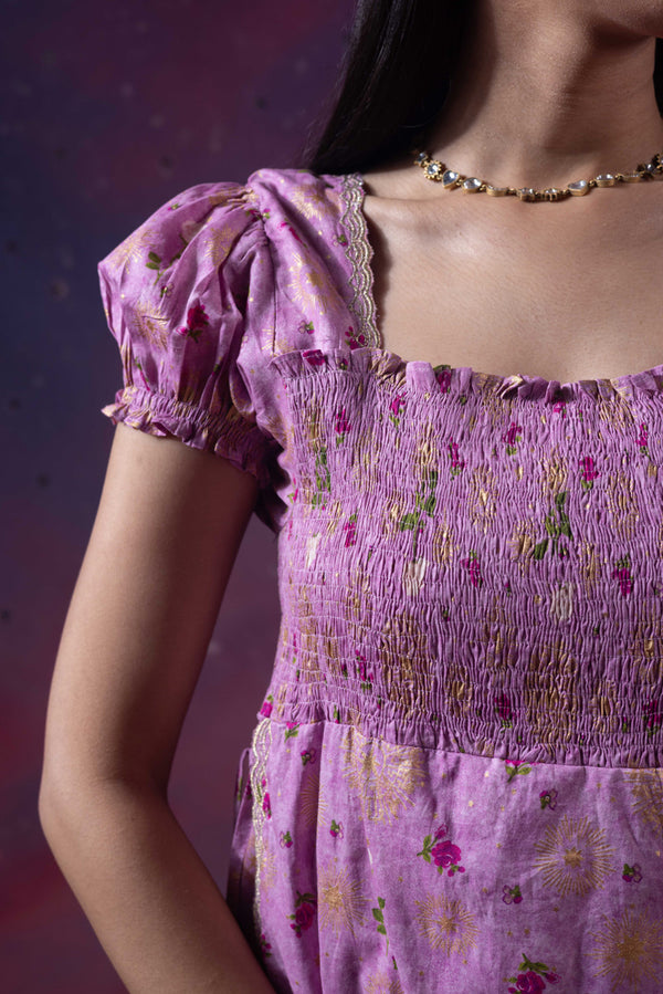 Raazi Ronak Smocked Dress