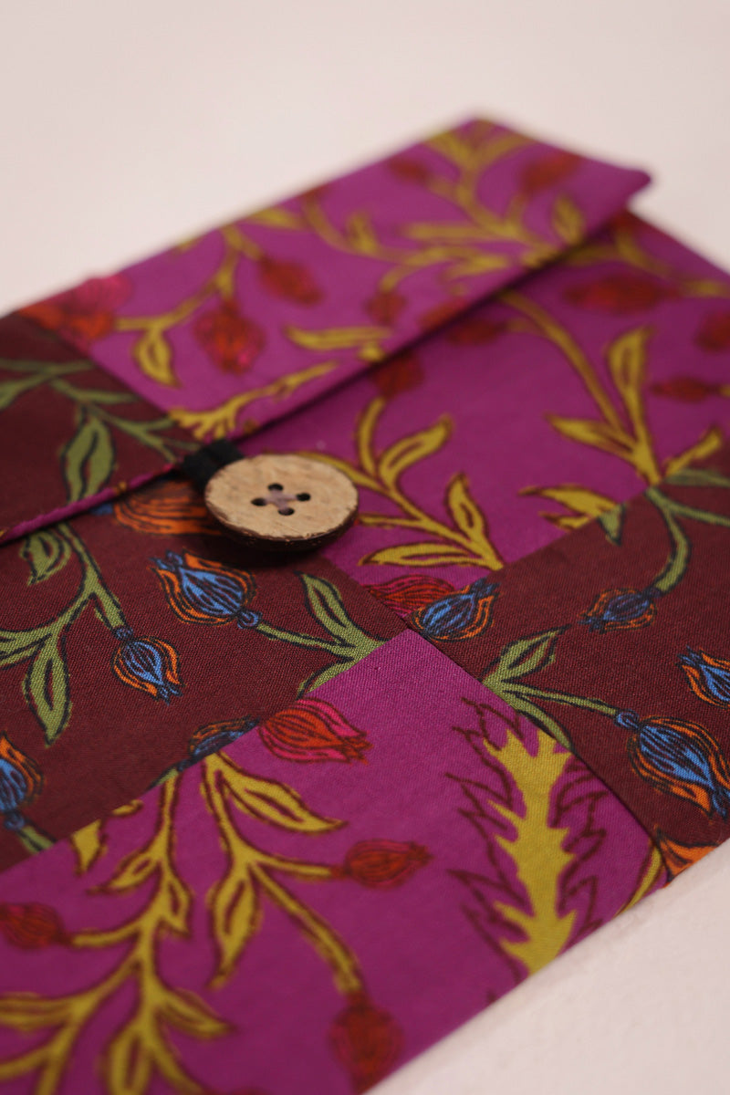 Patchwork Buttoned NoteBook