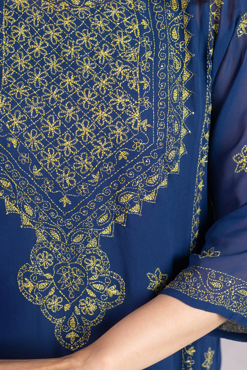 Boho Beet Hand-Embroidered Duo