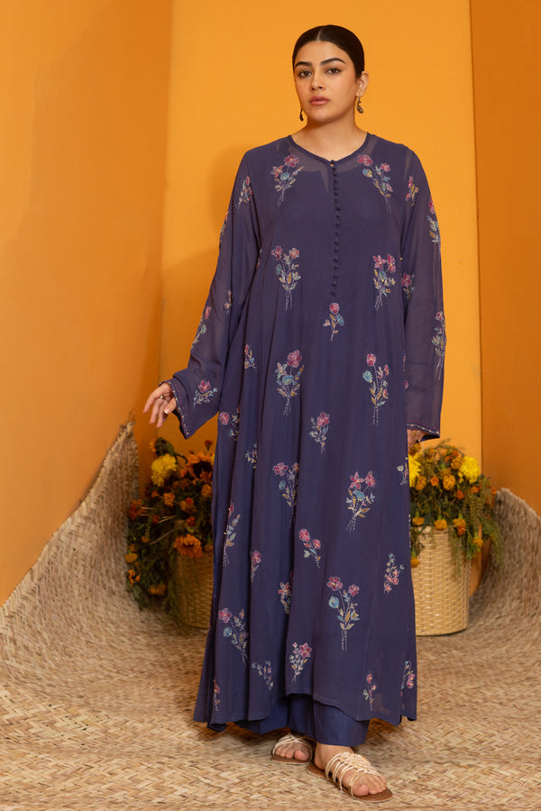 Hand-Stitches Flared Set