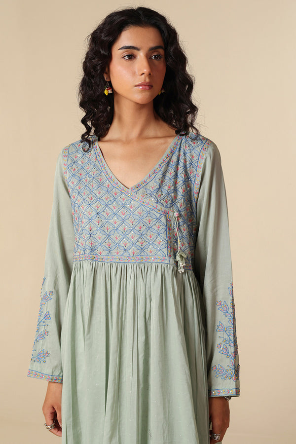 Multani Blue Hues Angrakha