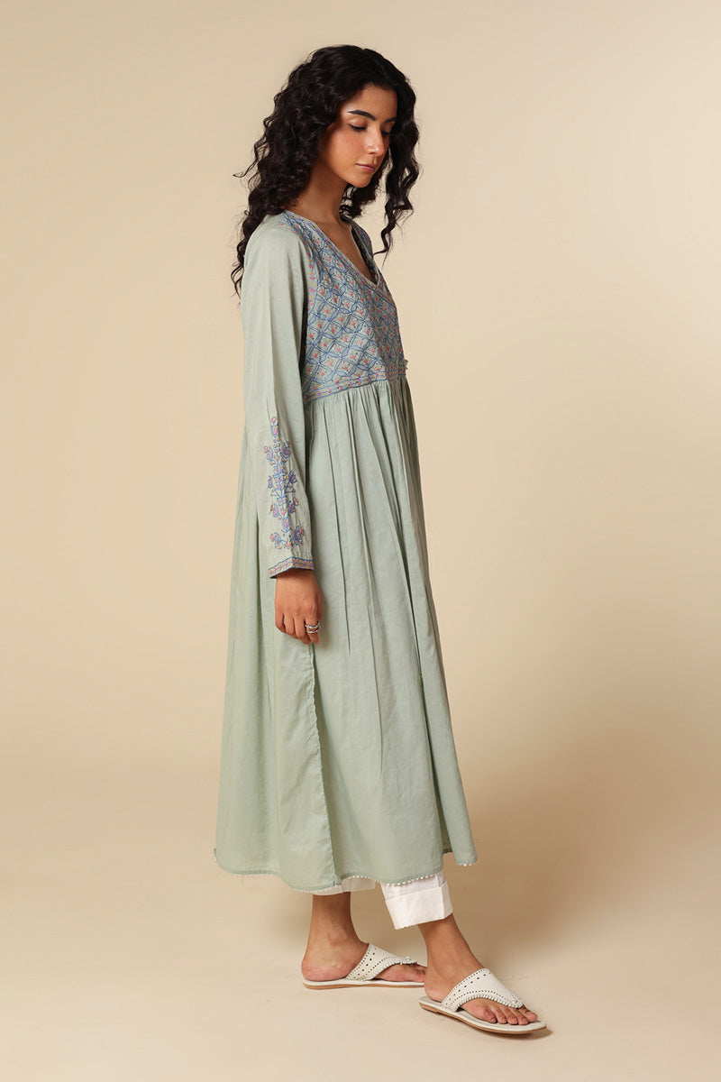 Multani Blue Hues Angrakha