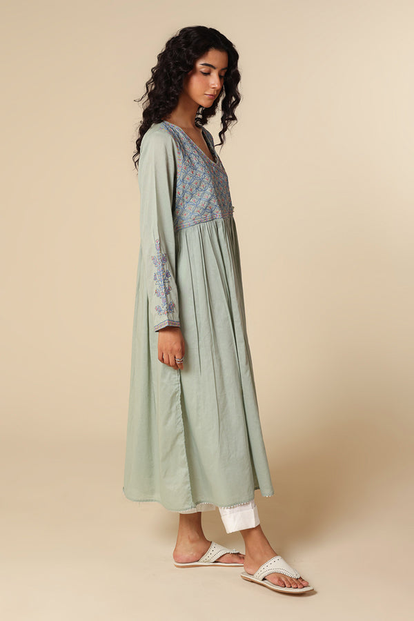 Multani Blue Hues Angrakha