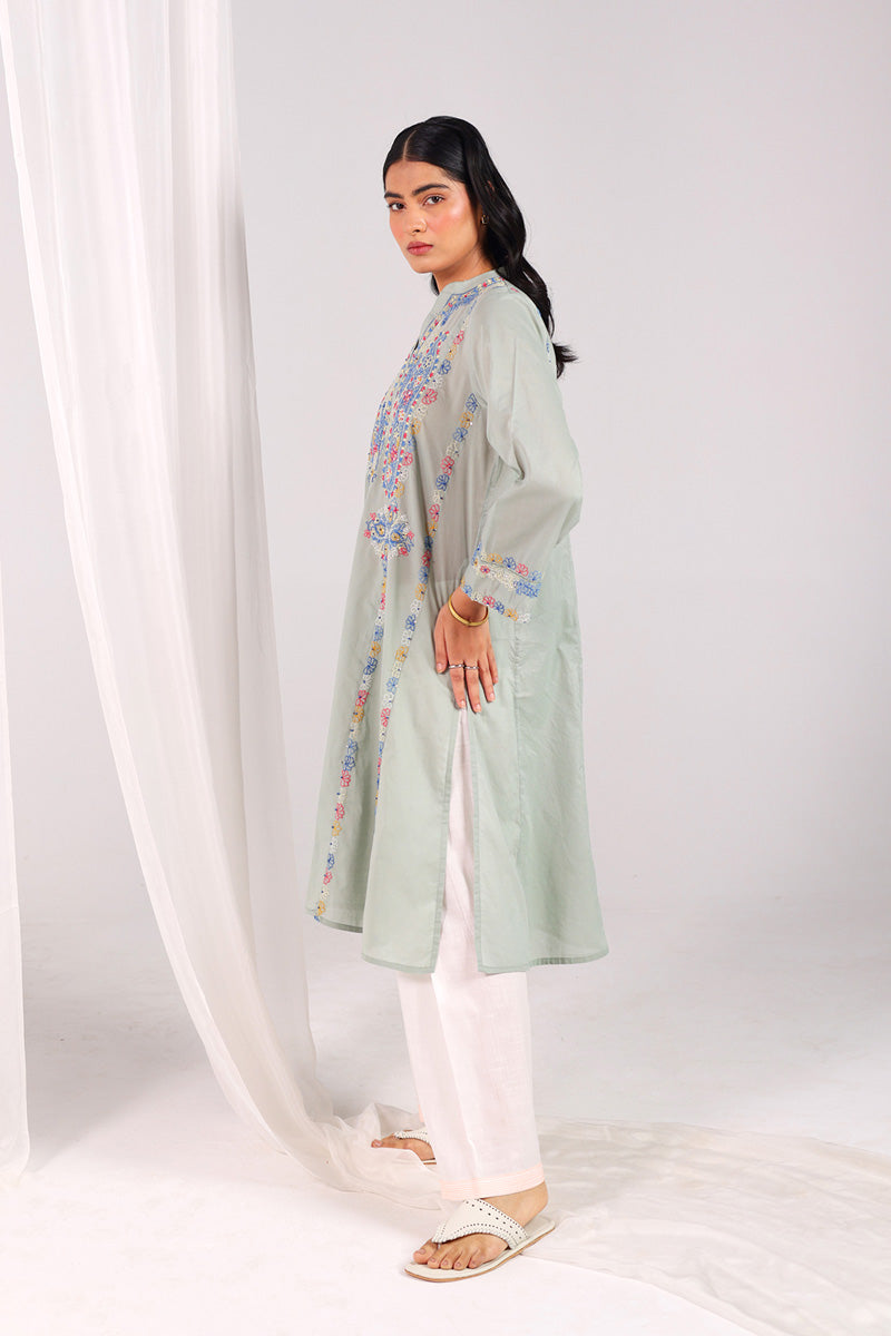 Multani Blue Hues Mukaish Kurta