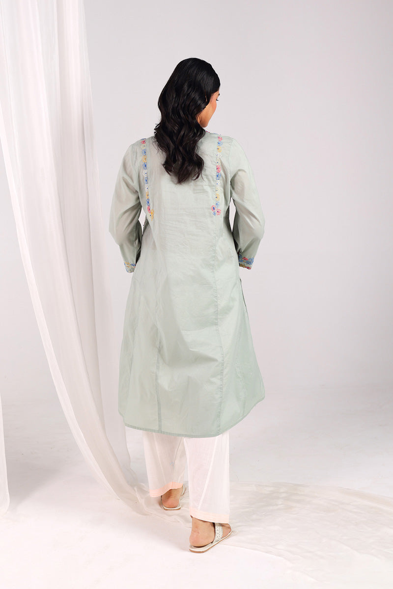 Multani Blue Hues Mukaish Kurta