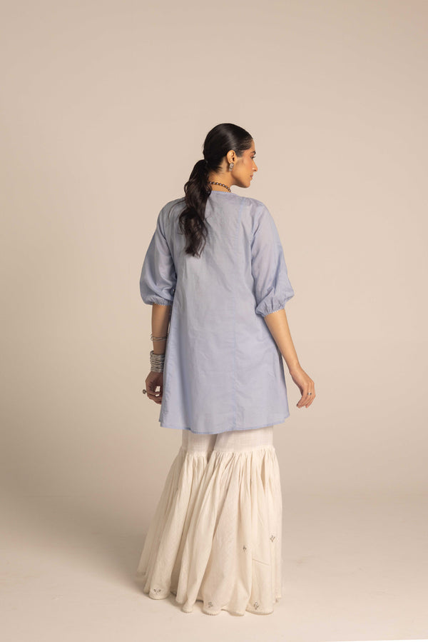Pure Multani Blue Hues Kurta