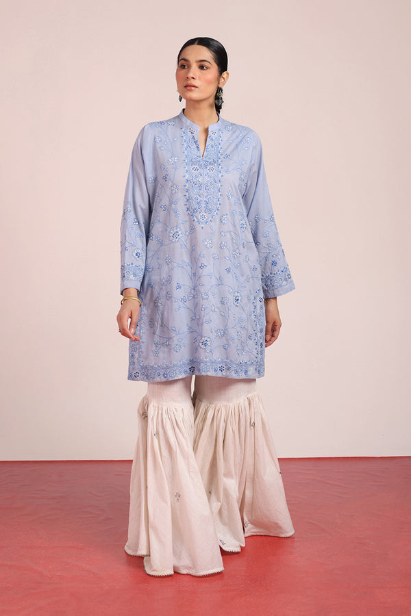 Multani Blue Hues Kashi Kurta