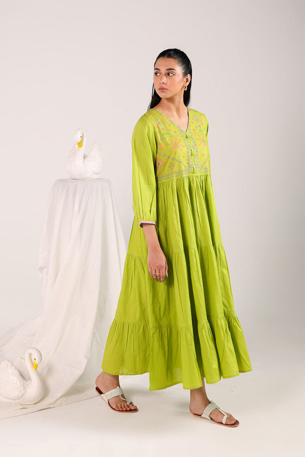 Kasuti Mashup Tiered Frock