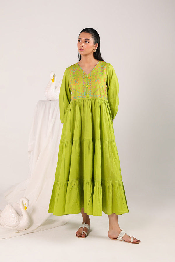 Kasuti Mashup Tiered Frock