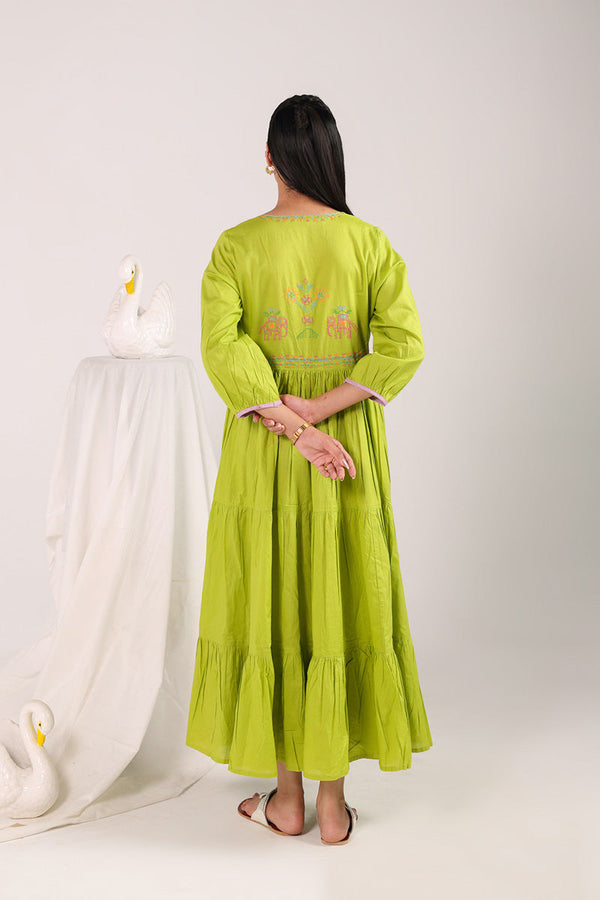 Kasuti Mashup Tiered Frock