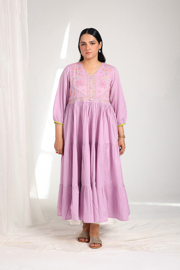 Kasuti Mashup Tiered Frock