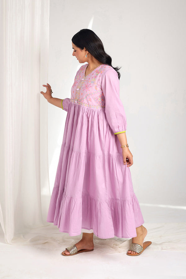 Kasuti Mashup Tiered Frock