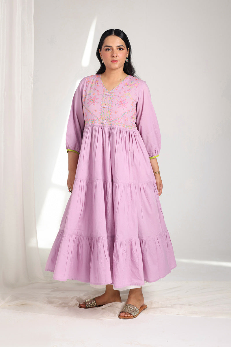 Kasuti Mashup Tiered Frock