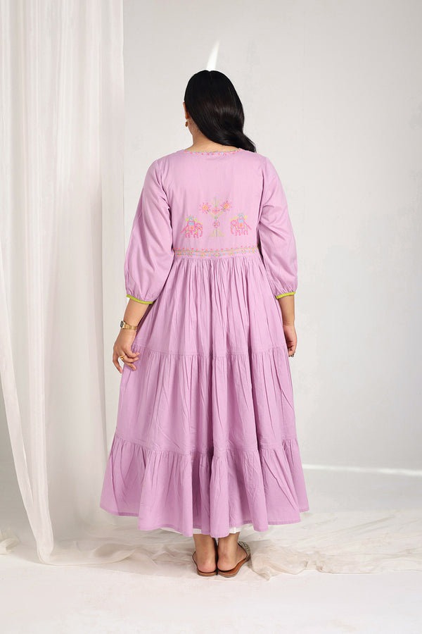 Kasuti Mashup Tiered Frock