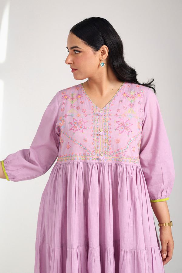 Kasuti Mashup Tiered Frock