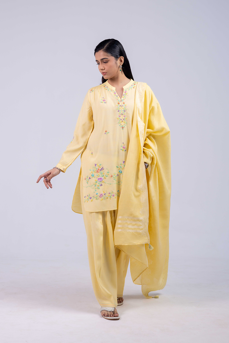 Hand-Embroidered Vintage Flea 3-Piece Set