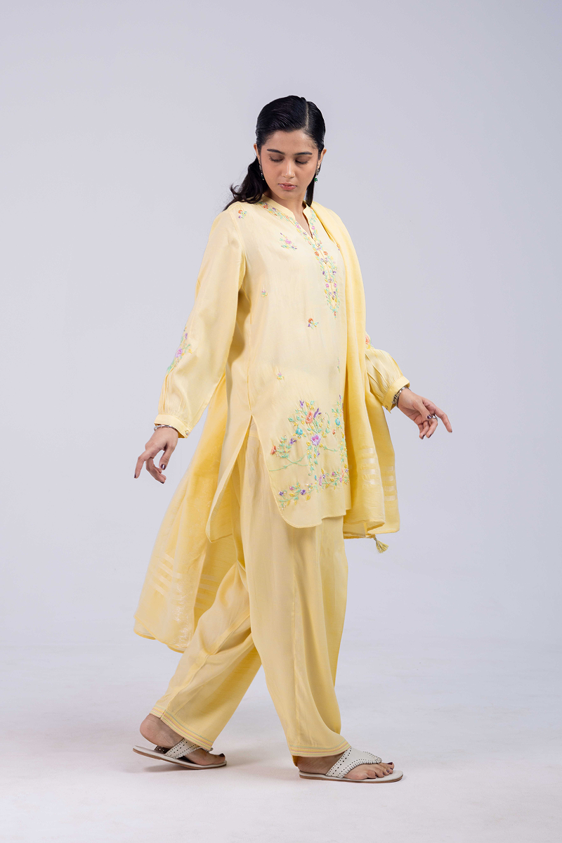 Hand-Embroidered Vintage Flea 3-Piece Set