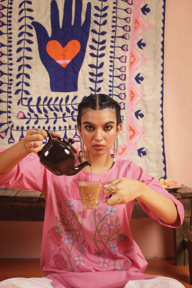 Artisanal Feminine Zaib Kurta