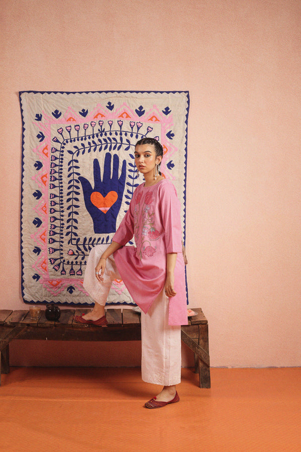 Artisanal Feminine Zaib Kurta