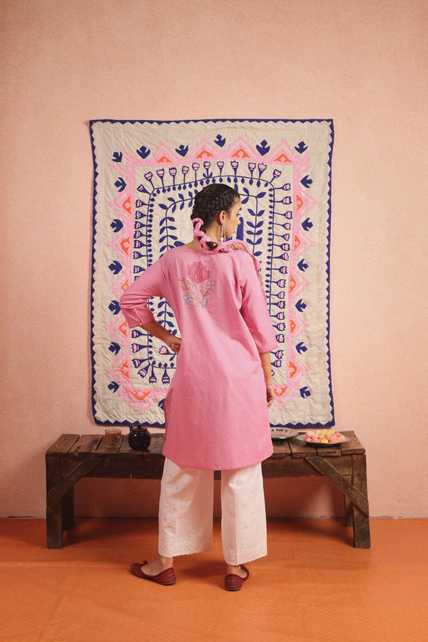 Artisanal Feminine Zaib Kurta