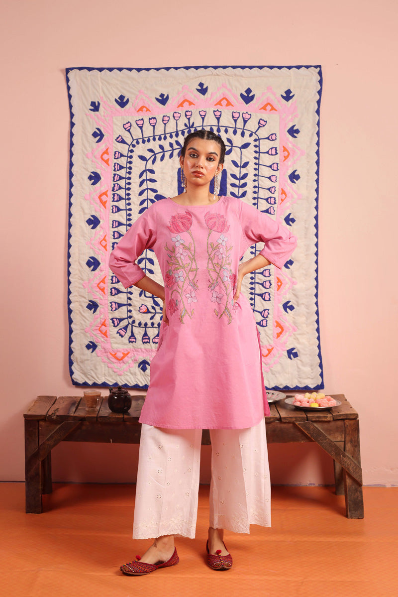 Artisanal Feminine Zaib Kurta