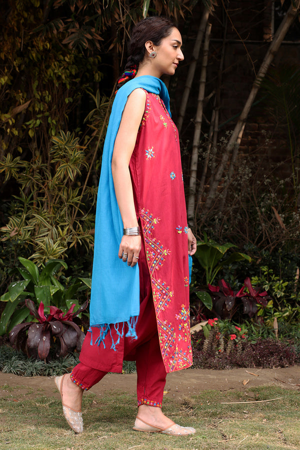 Hand Embroidered Patti Set