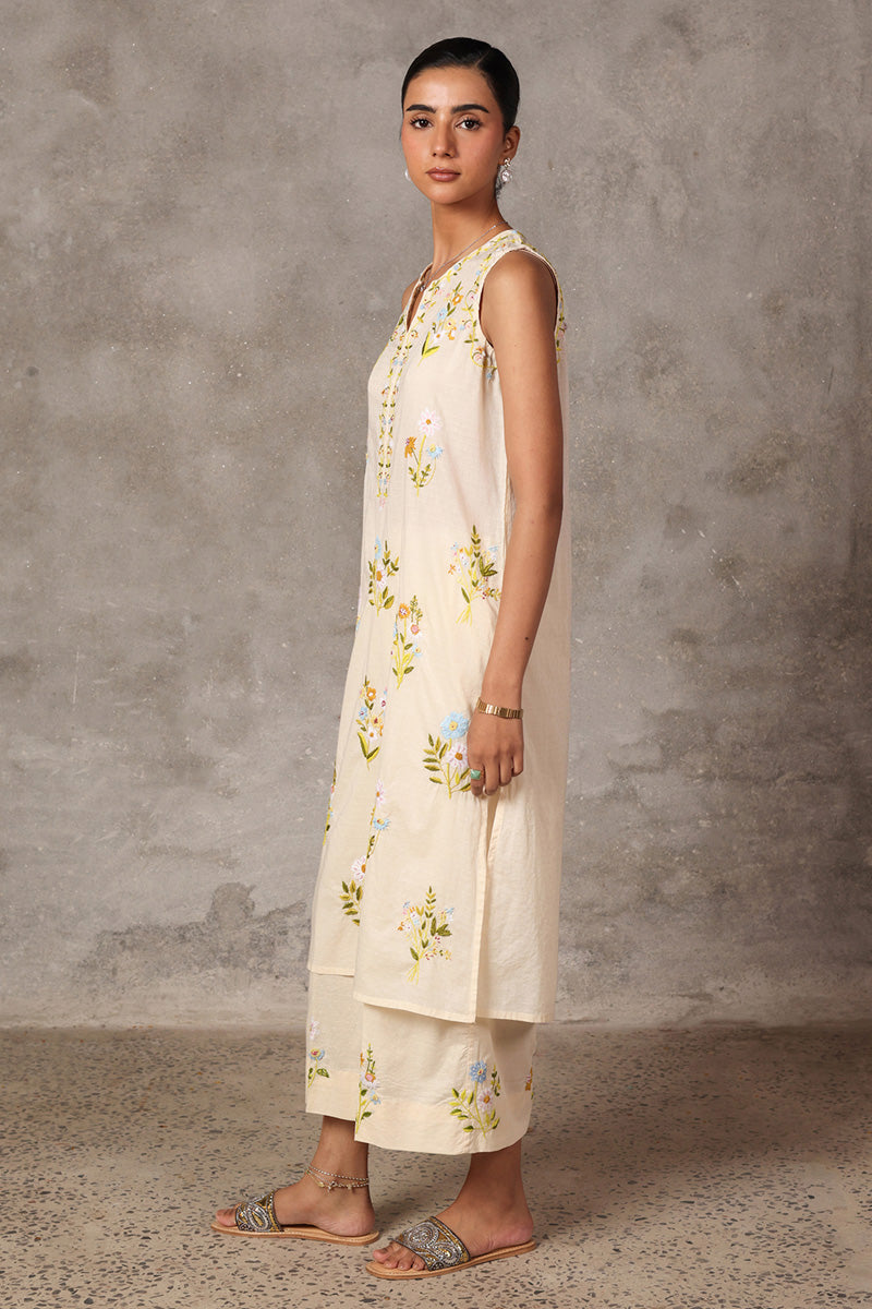 Floral Crush Hand-Embroidered Set