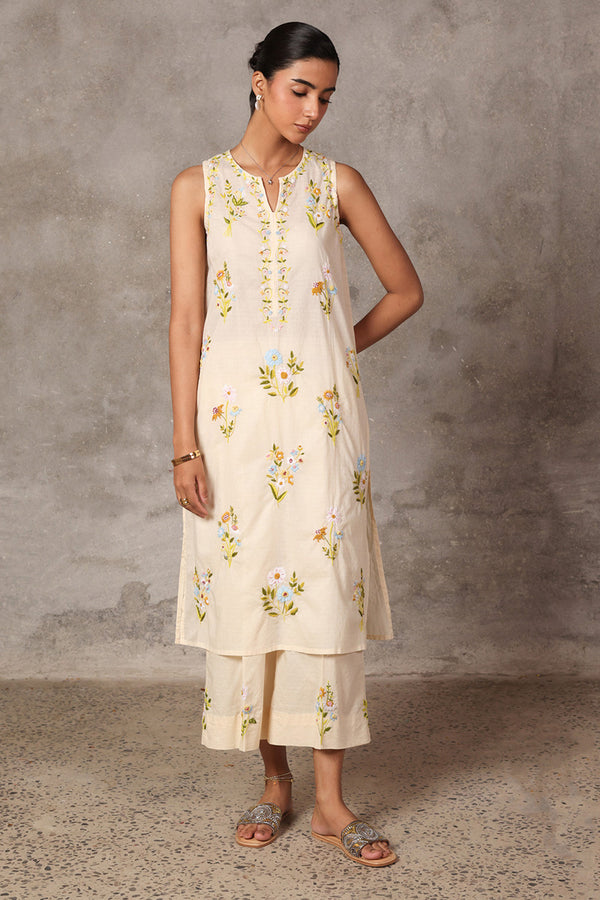 Floral Crush Hand-Embroidered Set