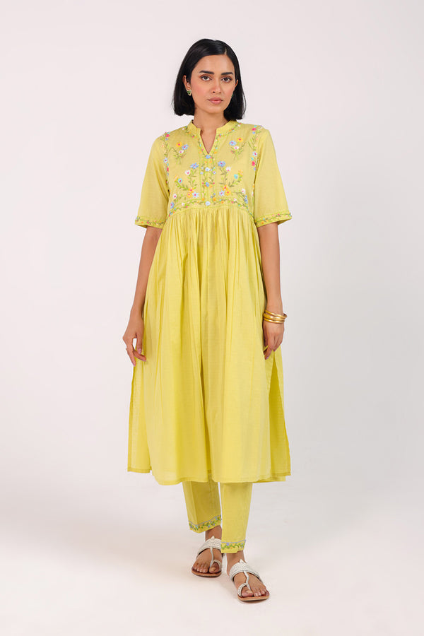 Floral Crush Hand-Embroidered Set