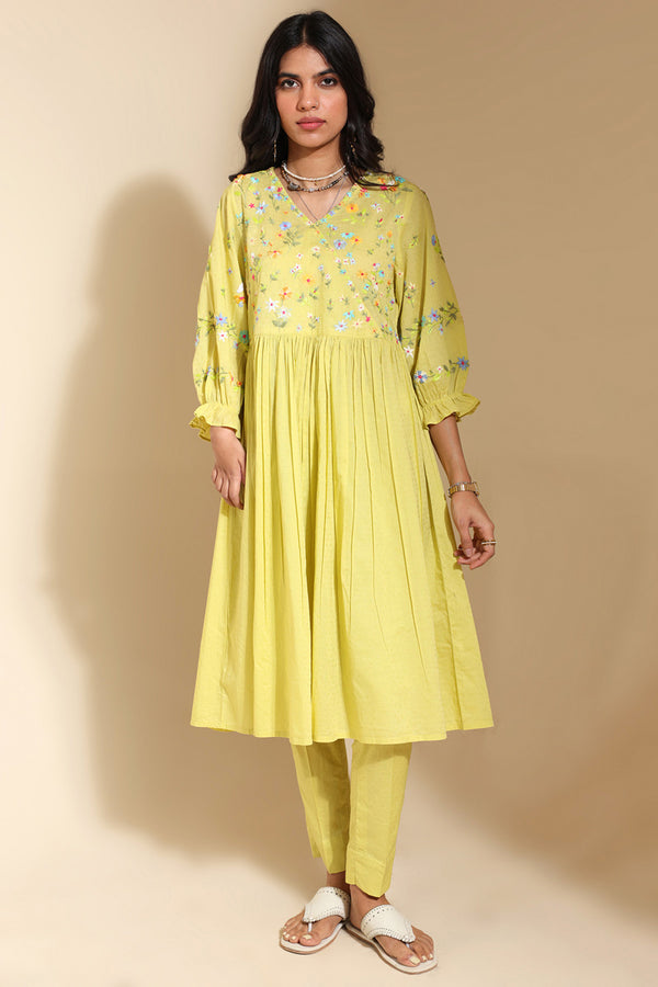 Floral Crush Flared Set