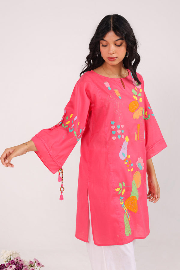 Stitched Symphony Appliqued Shirt