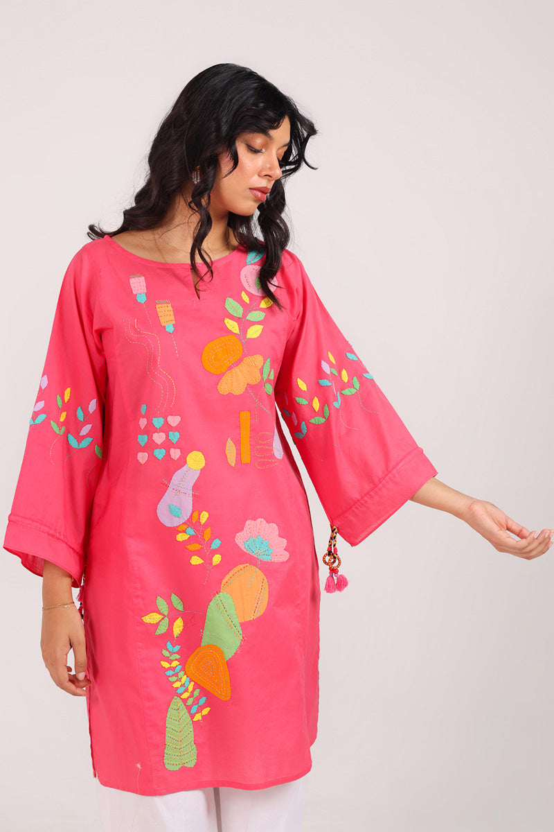 Stitched Symphony Appliqued Shirt