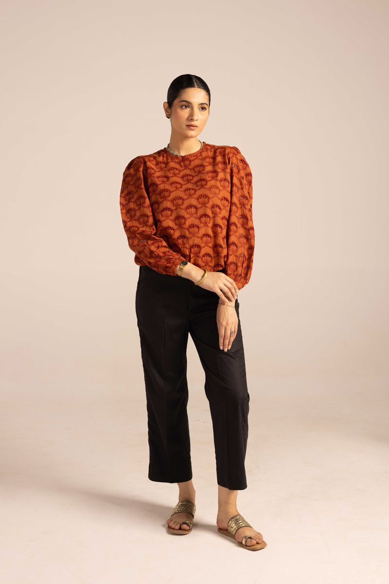 Spring Fling Schiffli Edit Top