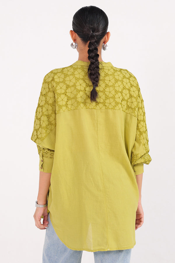 Spring Fling lacy Cutwork Top