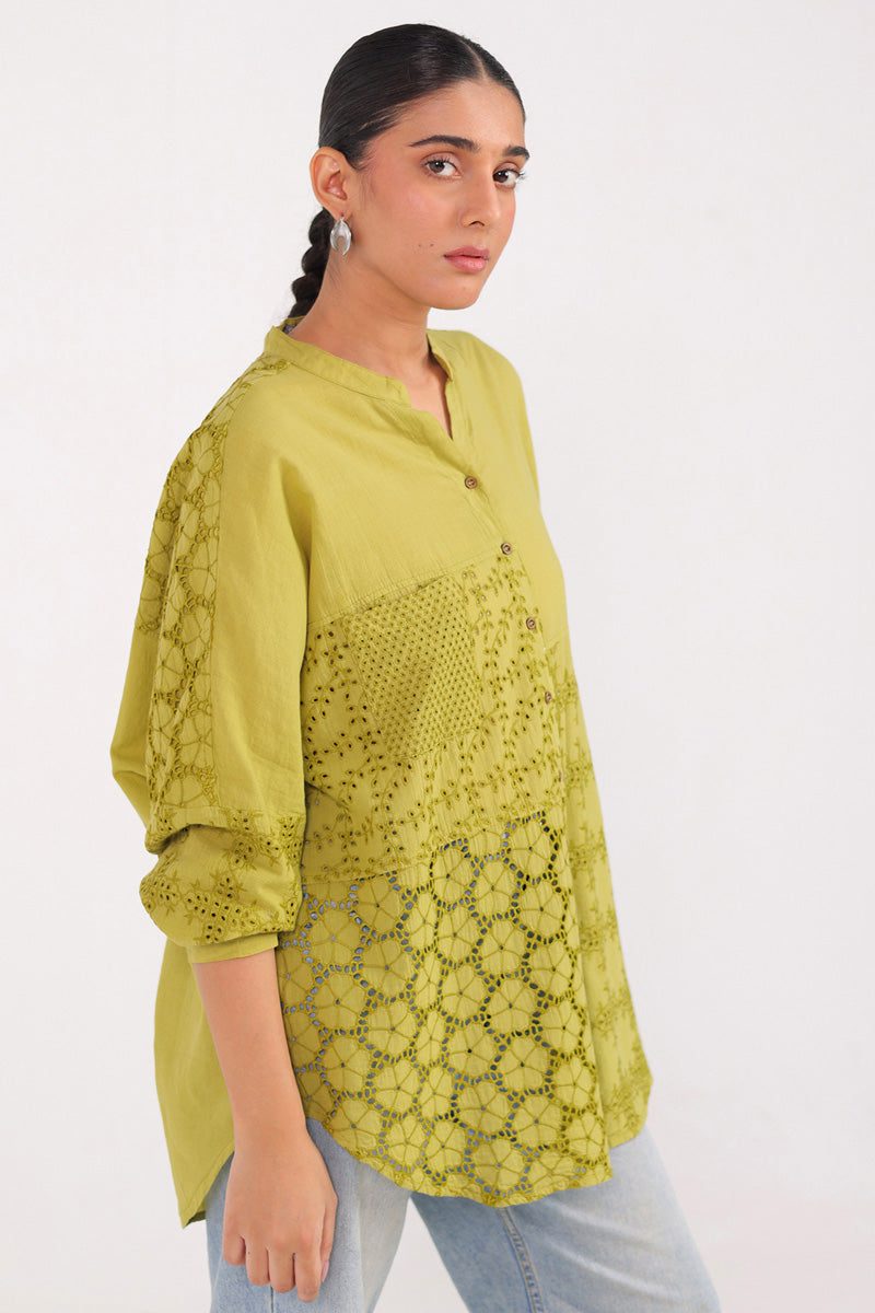 Spring Fling lacy Cutwork Top