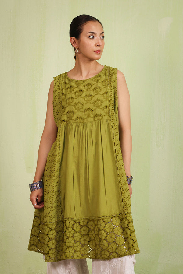 Spring Fling Schiffli Frock