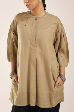 Linen love buttoned top