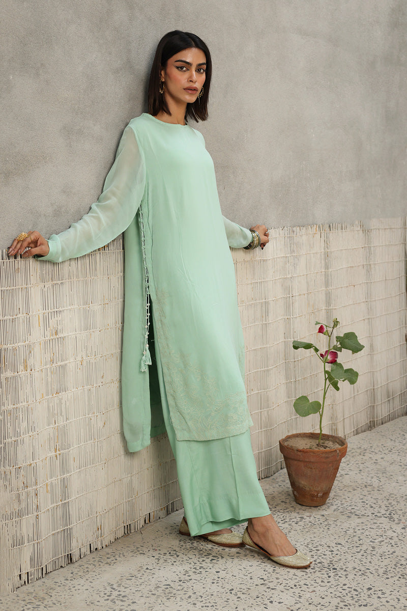 Pure Efflorescence Tasseled Suit