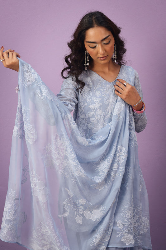 Efflorescence Tasseled Dupatta
