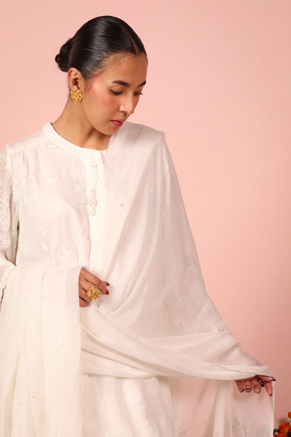 Efflorescence Tassel Gleam Dupatta