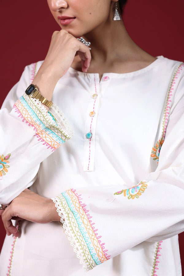 Embroidered Color Waves Set